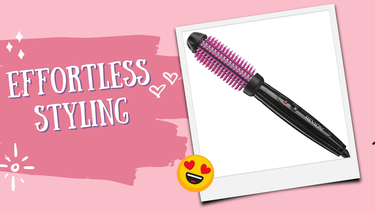 Effortless Styling with the REVLON Silicone Bristle Heated Hair Styling Brush